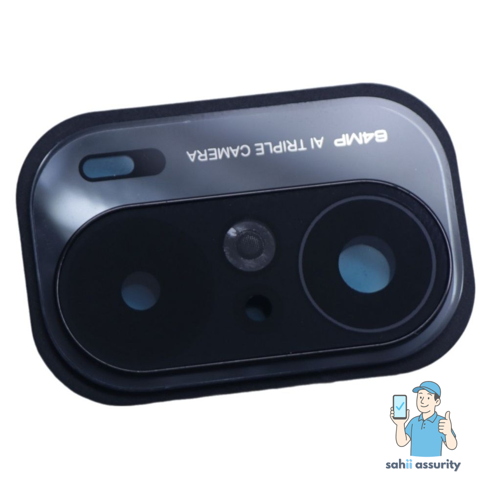 Camera Lens Glass with Frame for Xiaomi Mi 11X Black